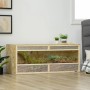 PawHut Terrarium aus Glas mit Lüftungsgitter, 120x50x50cm, mit Chamäleon.
