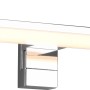 Chromfarbene Trio LED-Wandleuchte Lino, 60 cm breit, für Bad und Wohnraum.