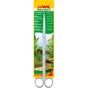 Sera Aquarium Schere Flore Tool zur Pflanzenpflege im Aquarium, 26cm lang.