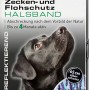 Verpackung Beaphar Zecken- und Flohschutz Halsband für Hunde, reflektierend, mit Hundeabbildung.