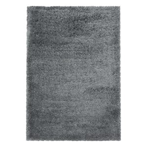 Ayyildiz Hochflorteppich Fluffy 3500, hellgrau, 140x200 cm. Weicher Shaggy Teppich.