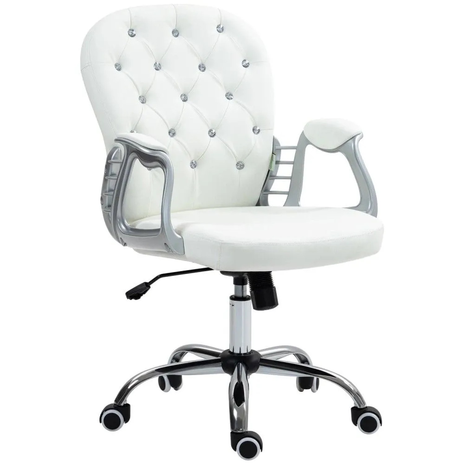 Vinsetto Bürostuhl Ergonomisch für Home Office 59 x 60 x 103 cm Weiß
