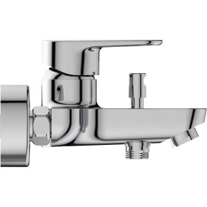 Ideal Standard Cerafine O Wannenarmatur Aufputz, Chrom. Badarmatur mit Umsteller für Wanne/Brause.