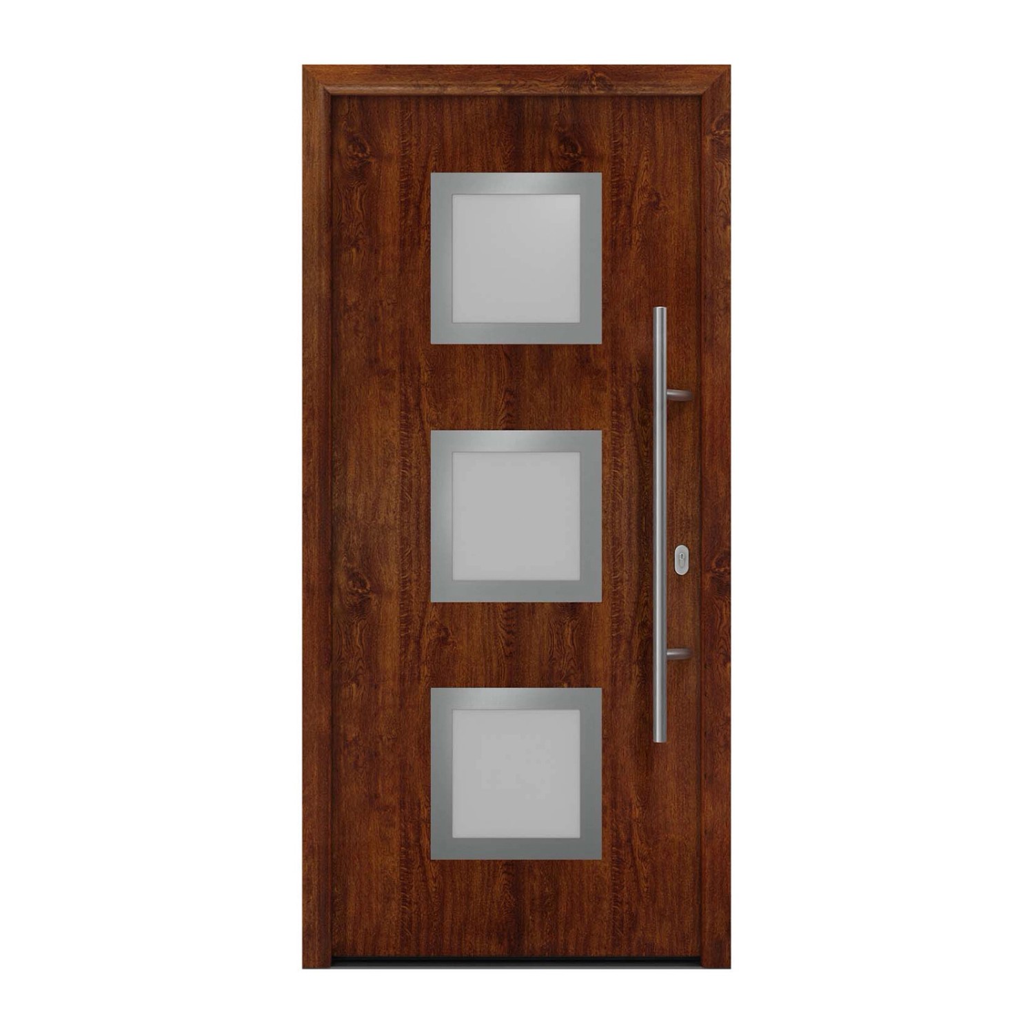 EcoStar Haustür Isopro IP 810S Dark Oak 110 cm x 210 cm DIN R günstig online kaufen