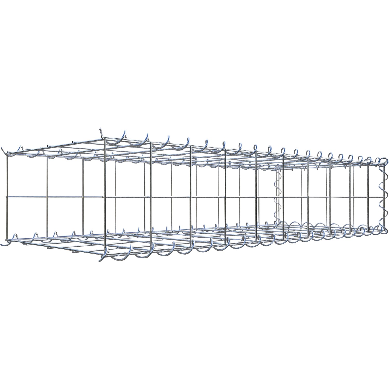 Gabiona Gabione-Anbaukorb Typ 2 20 x 100 x 40 cm Maschenw 10 x 10 cm