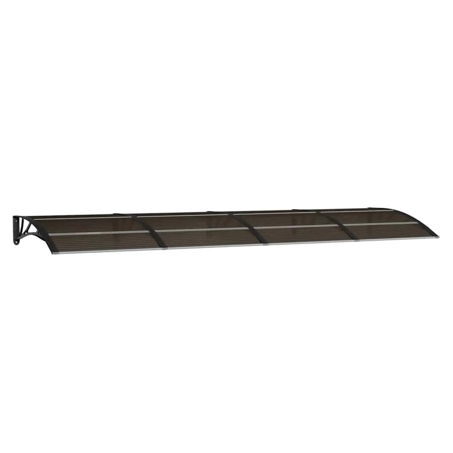 vidaXL Türvordach Schwarz 350 x 100 cm Polycarbonat 153596