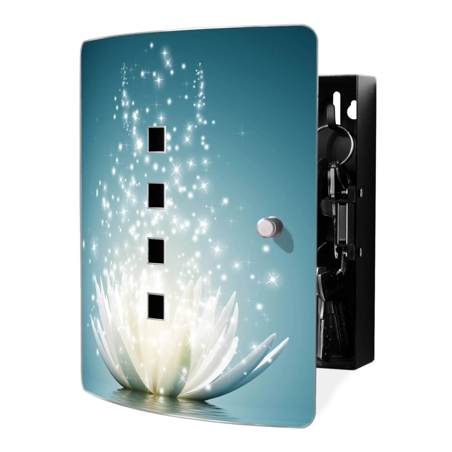 Banjado Design Schlüsselkasten Aus Edelstahl Für 10 Schlüssel 24x21,5x7cm M günstig online kaufen