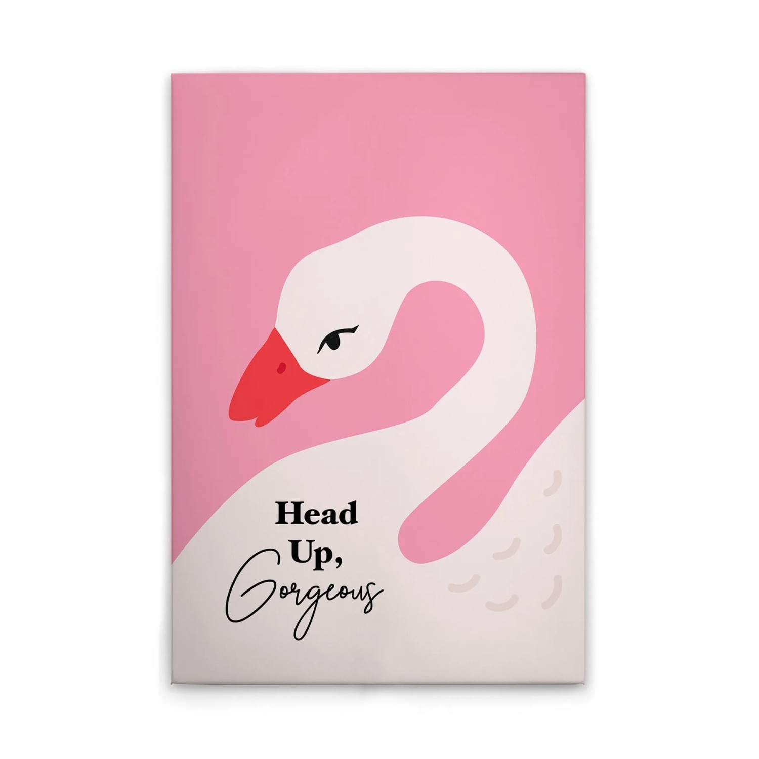 Tadessi Leinwandbild - M1-No.51698 - Schwan Head Up Gorgeous - 30 x 45 cm - Querformat