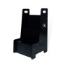 Schwarzer CCLIFE Kiddy Dreams Montessori Tritthocker aus Holz, ideal als Küchenhelfer für Kinder.