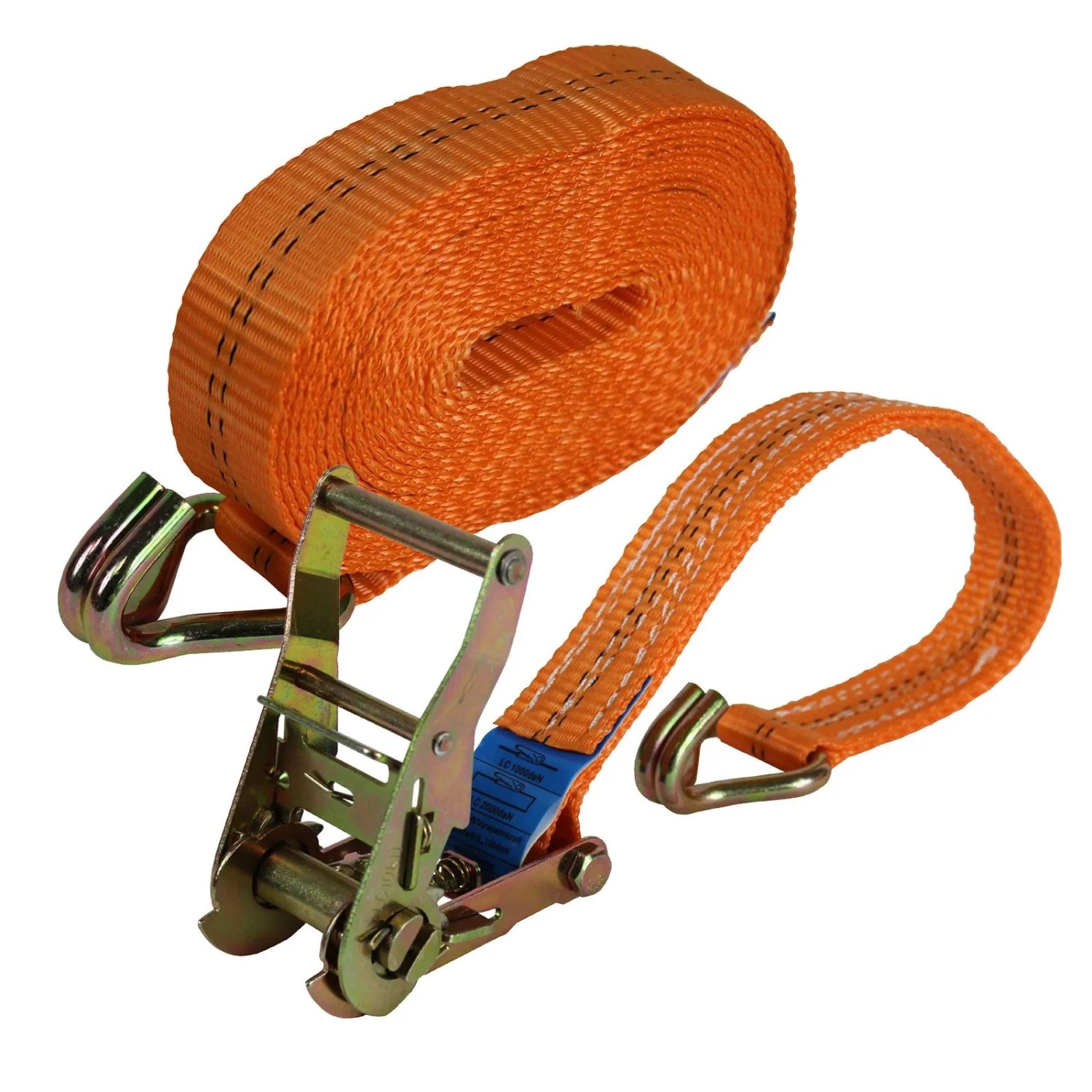 TRUTZHOLM Profi Ratschen Spanngurt 2 Teilig 6m 2t  2000kg TÜV GS Orange