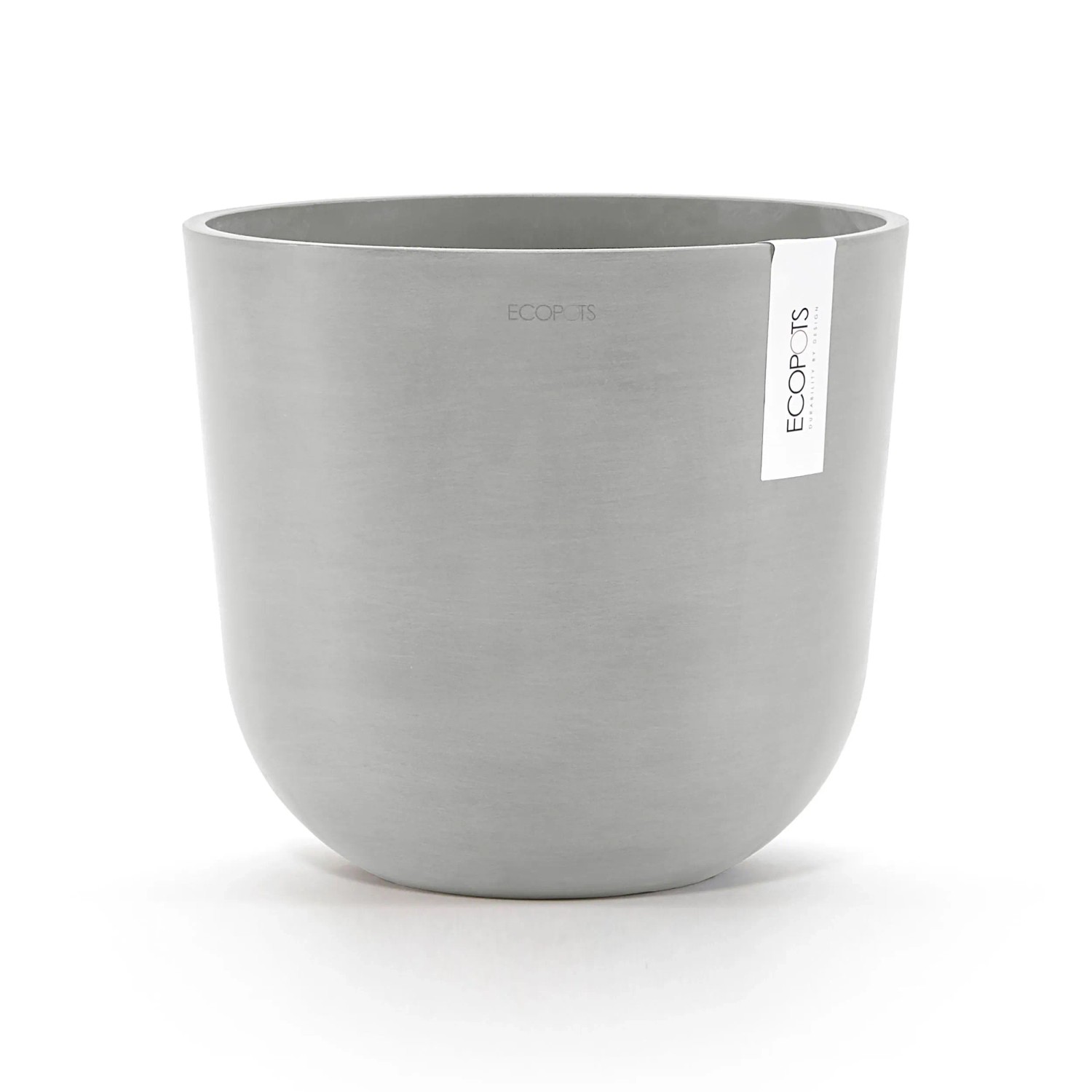 Ecopots Pflanztopf Oslo Weißgrau 25 cm x 21,8 cm günstig online kaufen
