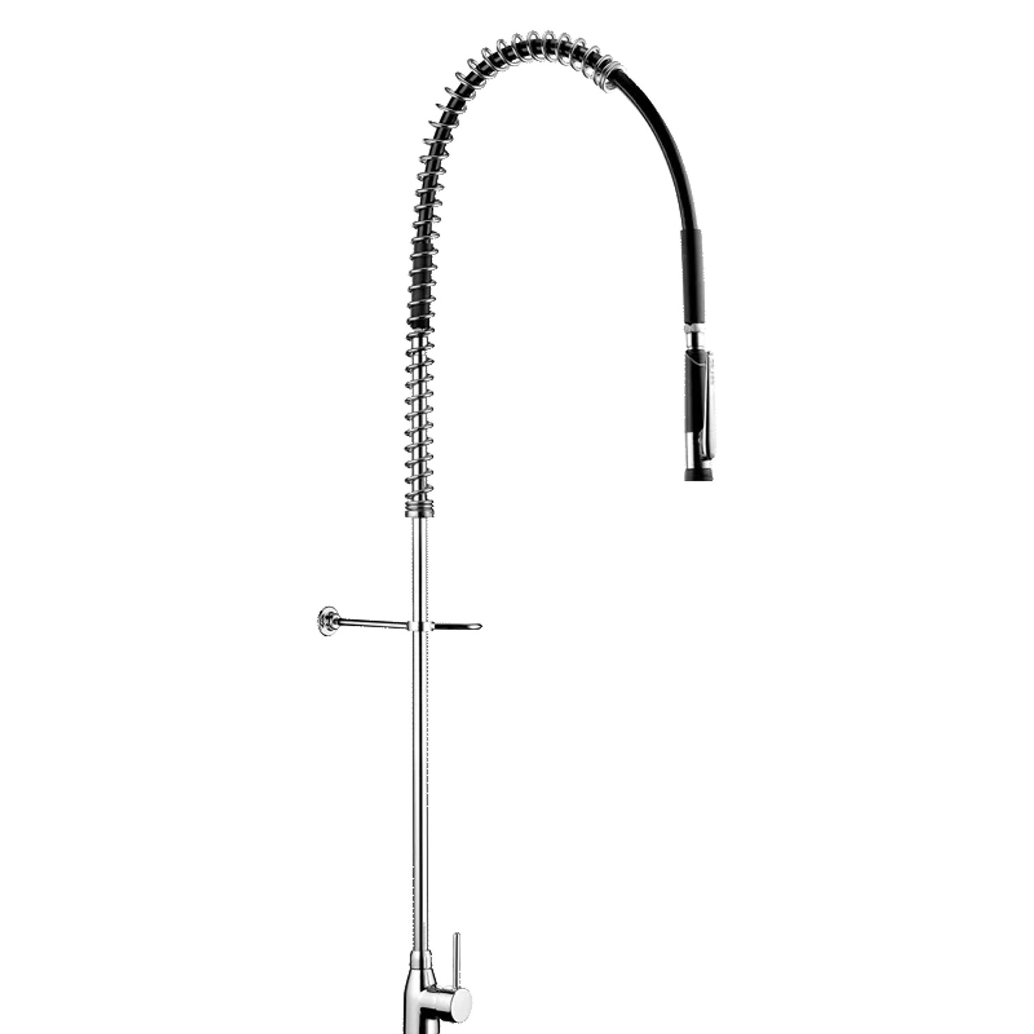 Thumbnail - Delabie Geschirrspülbrause schwarz mit Mischer und Handbrause 433010 ohne Auslaufventil