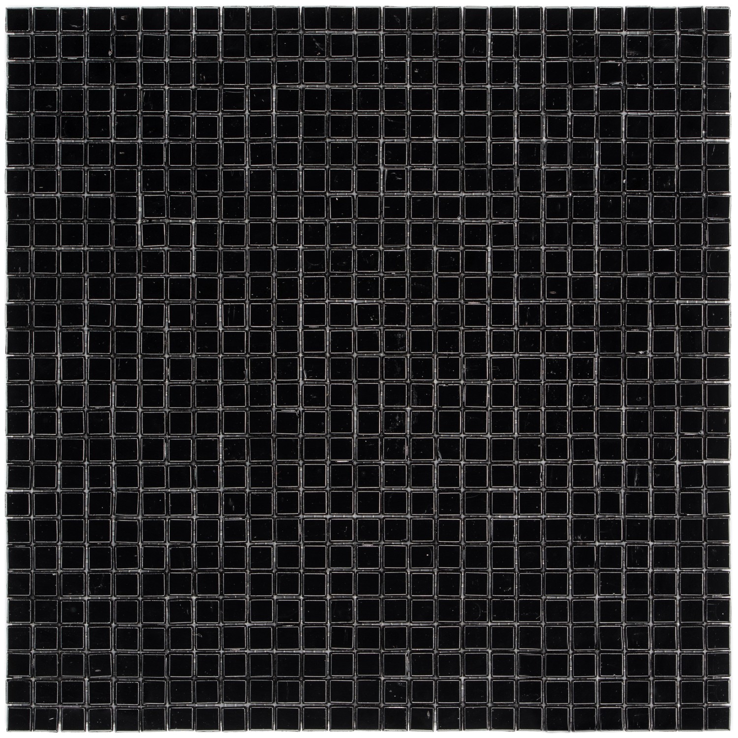 Mosaik Glas Mini Black 29,6 cm x 29,6 cm günstig online kaufen