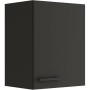 OPTIFIT Madrid420 Küchen-Hängeschrank, 45 cm, Anthrazit Matt mit schwarzem Griff.
