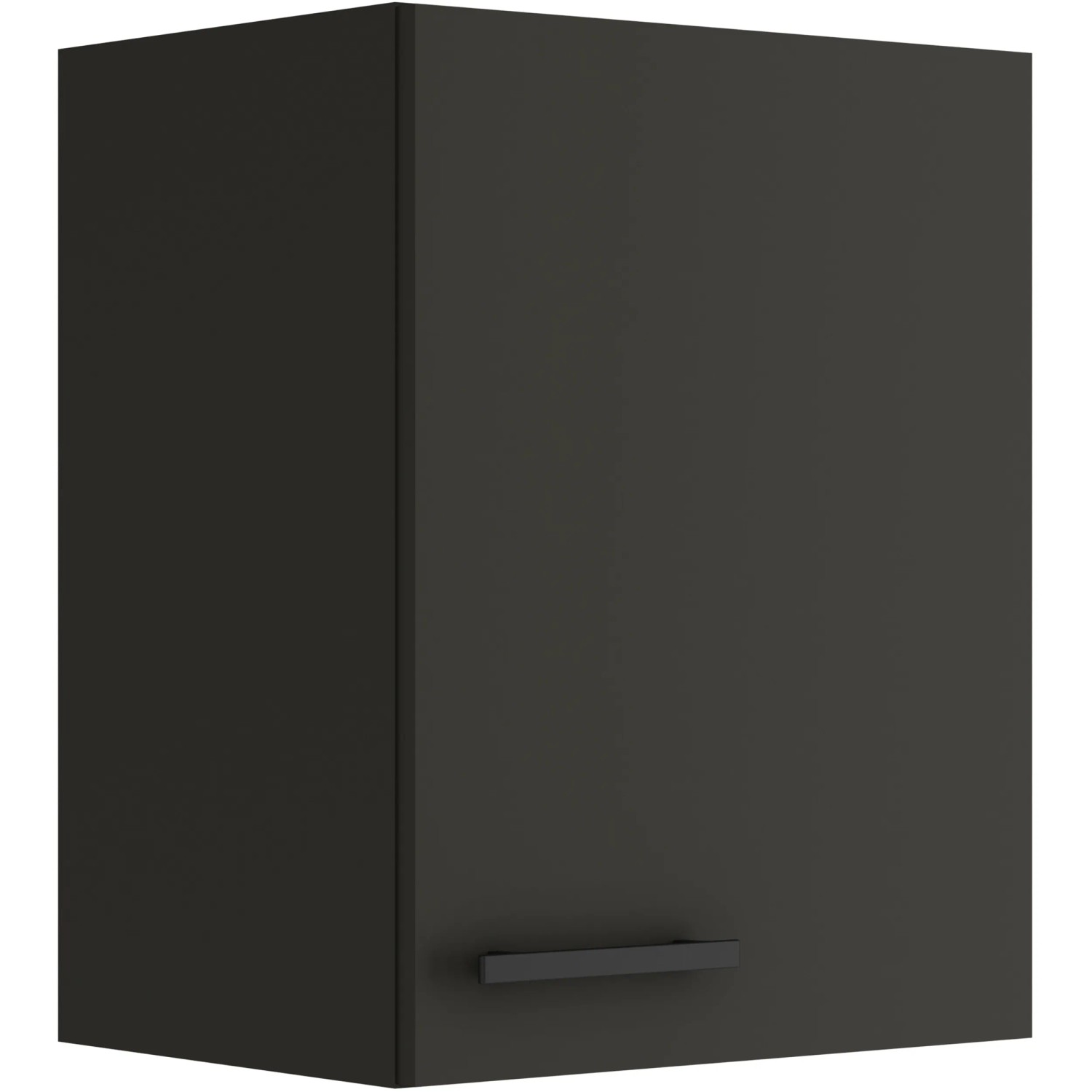 OPTIFIT Madrid420 Küchen-Hängeschrank, 45 cm, Anthrazit Matt mit schwarzem Griff.