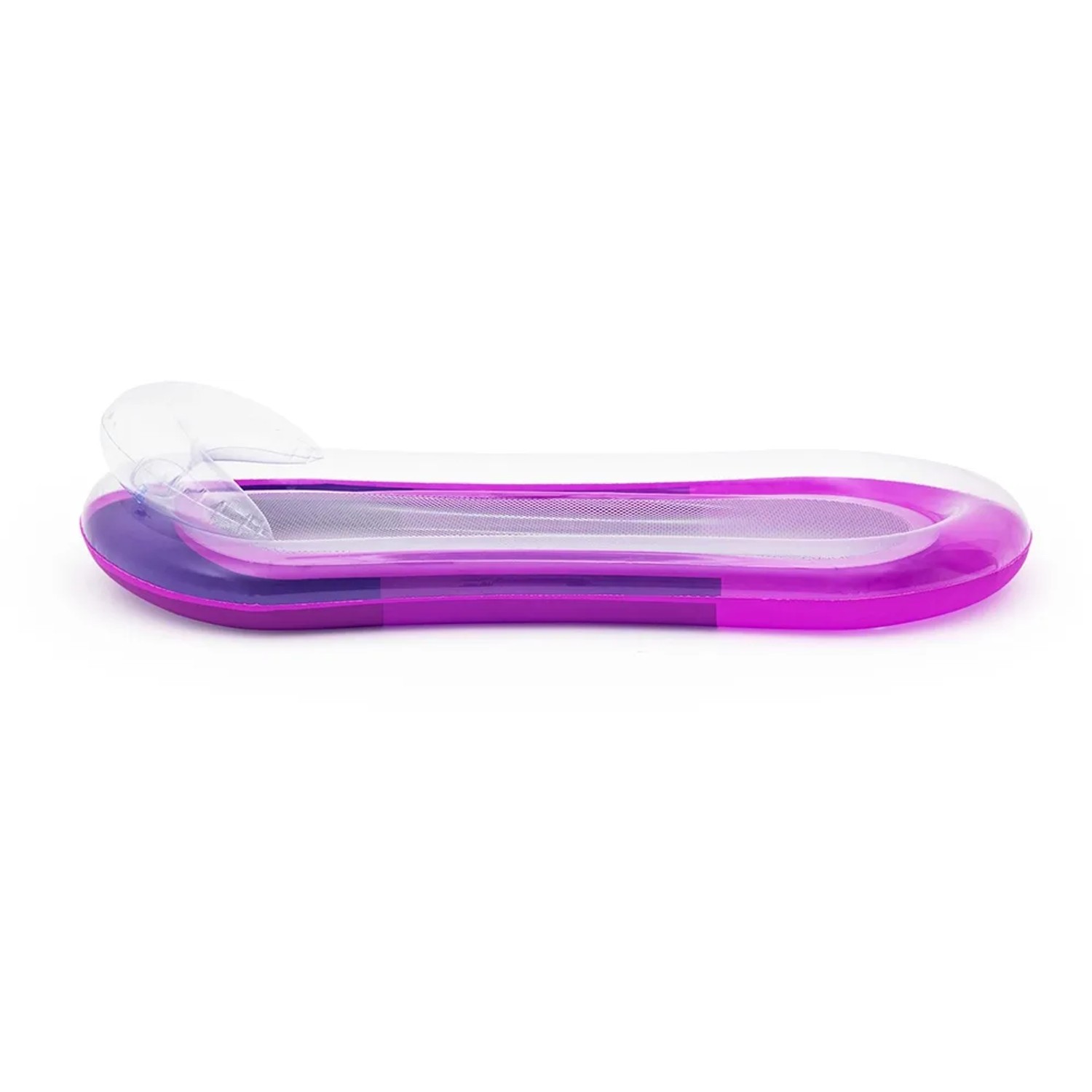 Bestway Aqua-Lounge, lila Wasserhängematte mit Netzliegefläche und Kopfstütze.