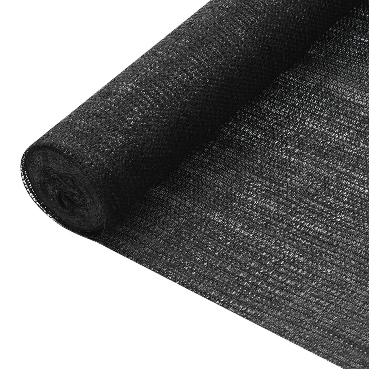vidaXL Zaunblende Schwarz 1,8x50 m HDPE 75 g/m² 149328