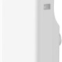 Weiße Midea Mobile Klimaanlage Silent Cool 26 Pro WF mit Rollen und geöffnetem Deckel.