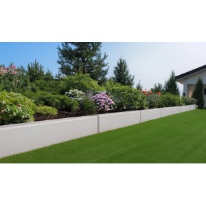 EHL Stützwinkelbordstein 100 cm x 40 cm x 12 cm Grau