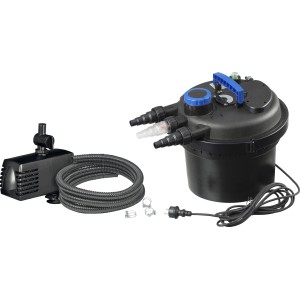 Ubbink BioPressure II 3000 PlusSet: Druckfilter, Pumpe und UVC für klaren Teich.