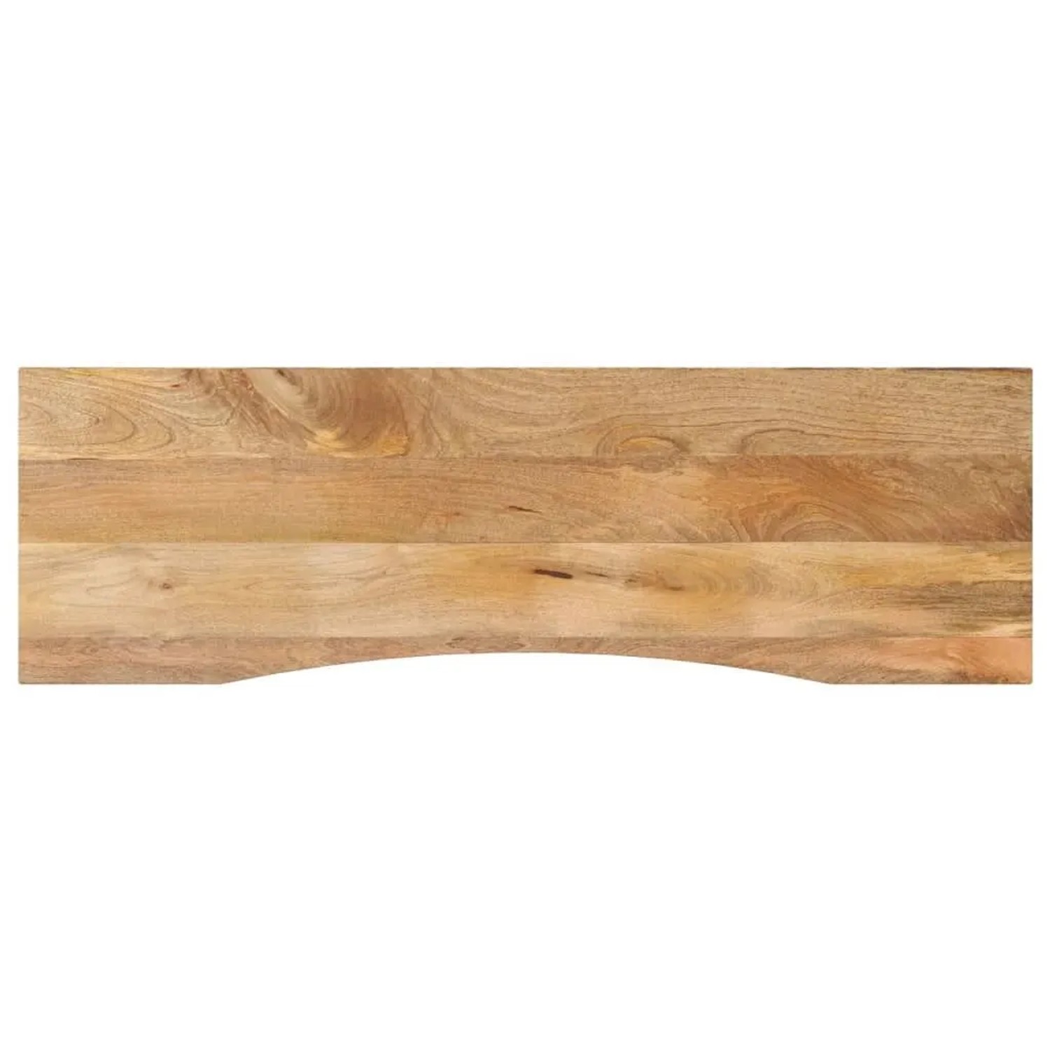 vidaXL Schreibtischplatte mit Aussparung 160x50x2,5cm Massivholz Mango 370198
