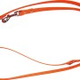 Leuchtorange Hunde-Vorführleine aus BioThane, 200 cm lang und 19 mm breit, 3-fach verstellbar.