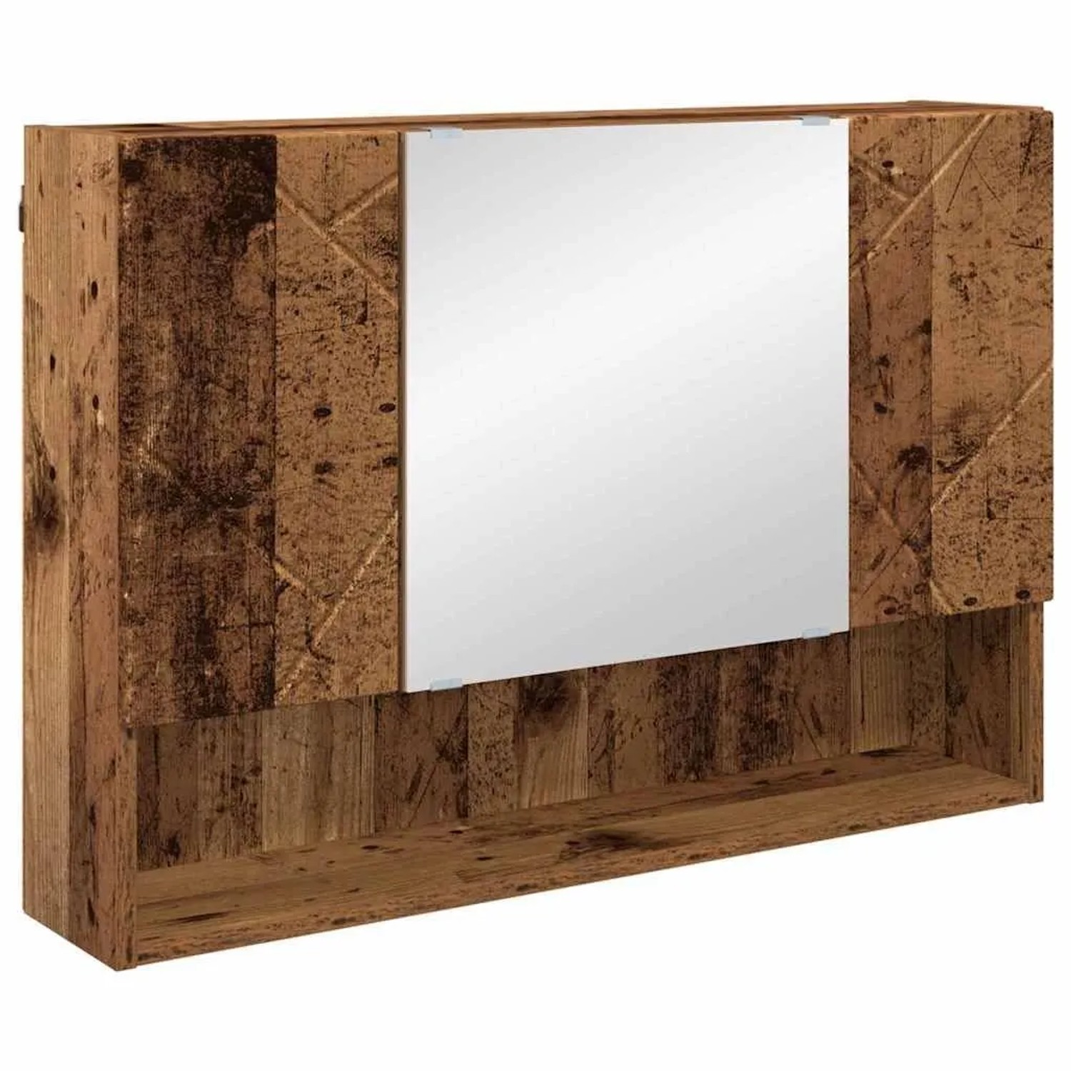 vidaXL Badezimmer-Spiegelschrank Altholz 80 x 17 x 55 cm Holzwerkstoff 8833 günstig online kaufen