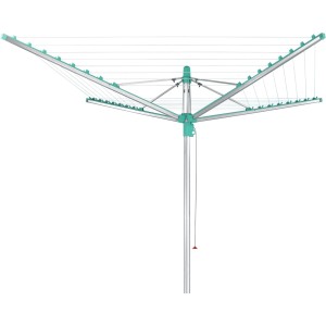 Leifheit Wäscheschirm Linomatic 500 Easy mit 50m Leinenlänge und Easy-Lift-System.