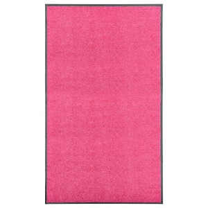 vidaXL Fußmatte Waschbar Rosa 90x150 cm 323449