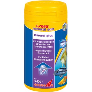 Sera Aquarium-Heilmittel Mineral Salt 250ml Dose zur Wasseraufbereitung und Mineralisierung.