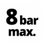 Maximaler Druck: 8 bar für Einhell Kompressor TE-AC 135/24 Silent Plus.