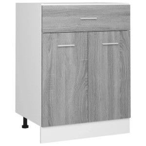 vidaXL Unterschrank in Grau Sonoma mit Schublade, 60x46x81,5 cm. Küchenschrank für mehr Stauraum.