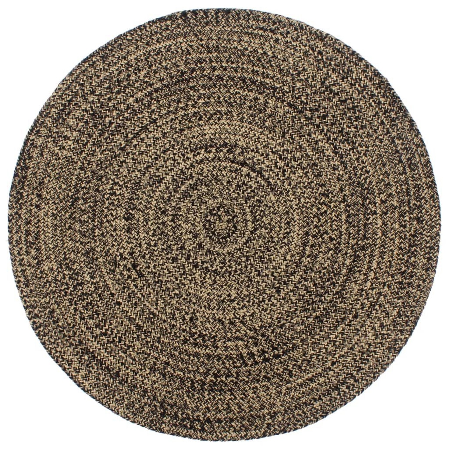 vidaXL Teppich Handgefertigt Jute Schwarz Und Braun 180 Cm 1184048 günstig online kaufen