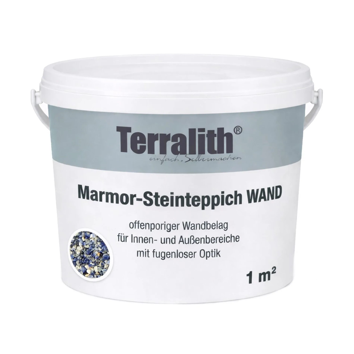 Terralith Edelsteinteppich Wand Sodalith für 1 m²