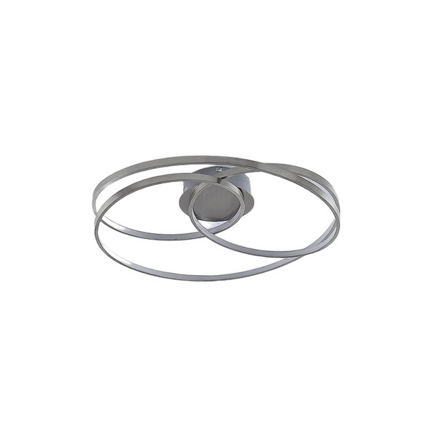 Lindby LED Deckenleuchte Joline 9639127 Dimmbar Modern in Alu aus Metall 1-flammig Wohnzimmerleuchte