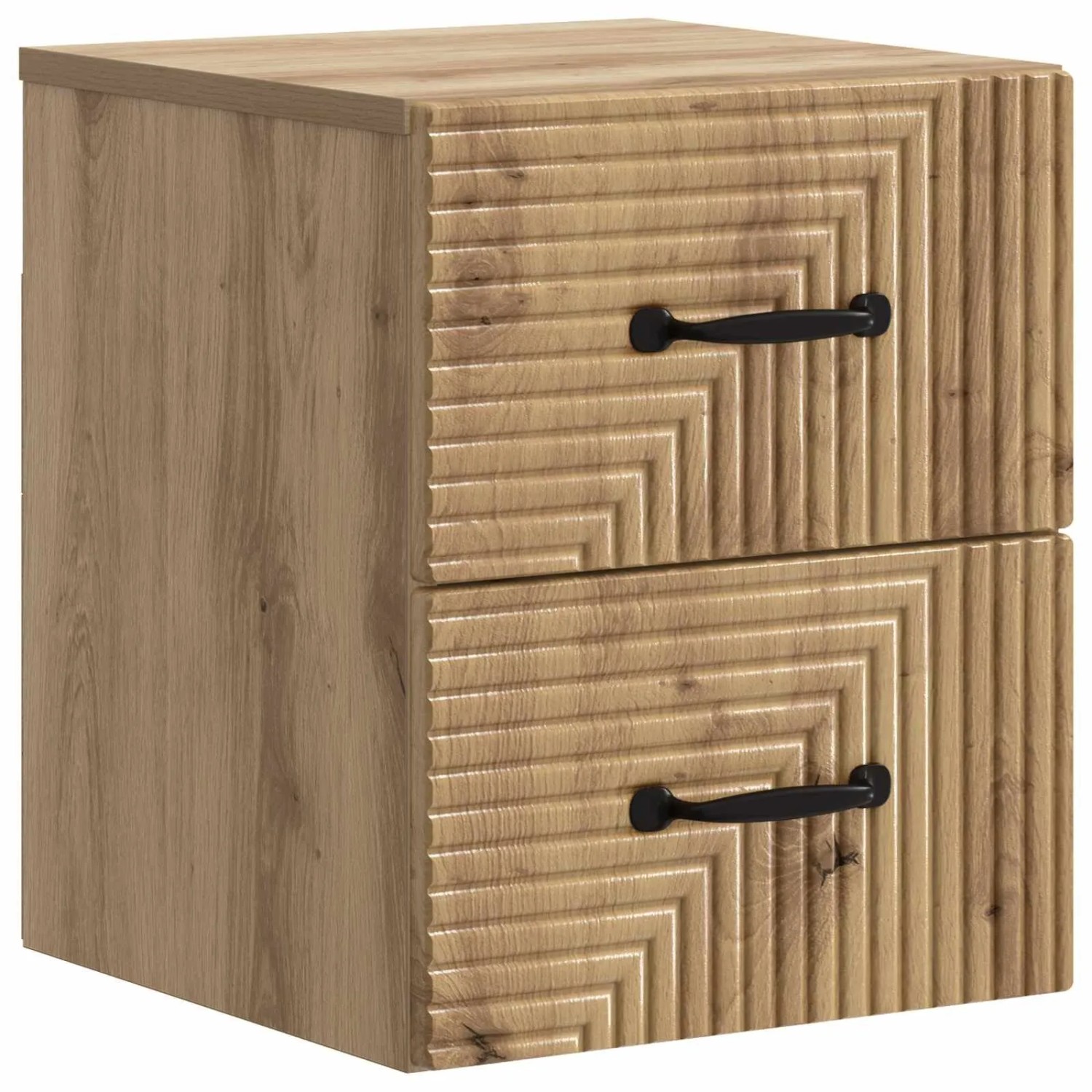 vidaXL Wandmontierter Nachttisch Artisan-Eiche 34,5 x 33 x 40 cm 898653