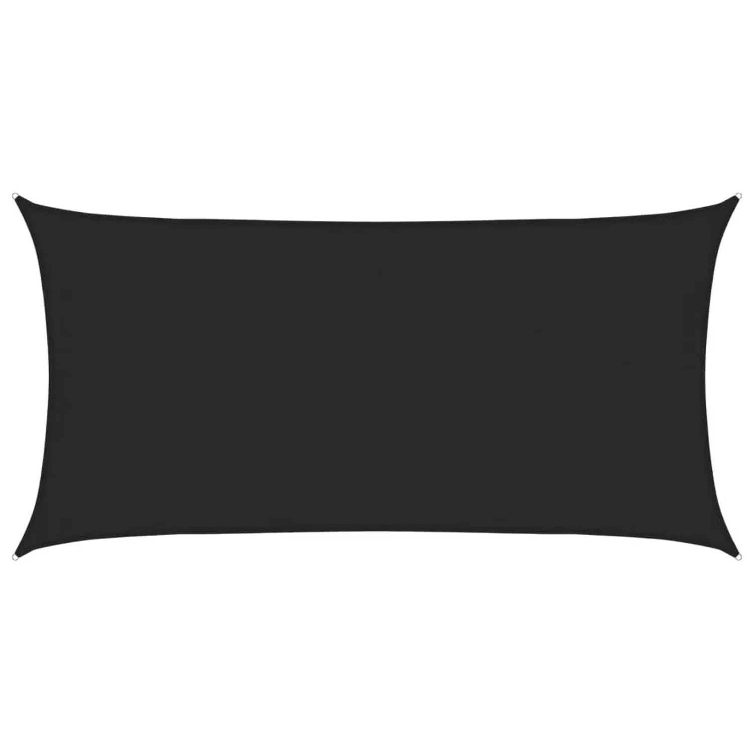 vidaXL Sonnensegel 160 g/m² Schwarz 4x7 m HDPE 311740