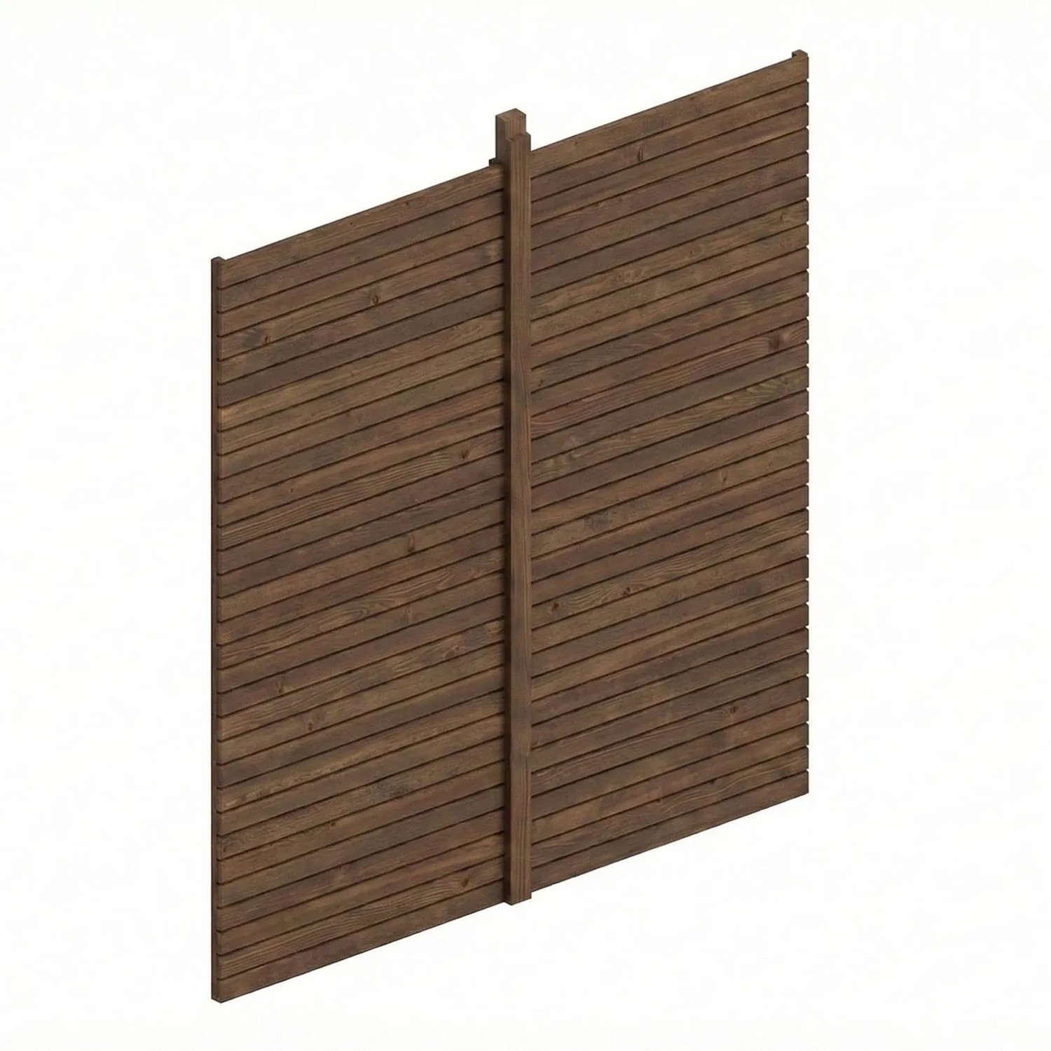 Skan Holz Rückwand Profilschalung 363 cm x 330 cm in Nussbaum