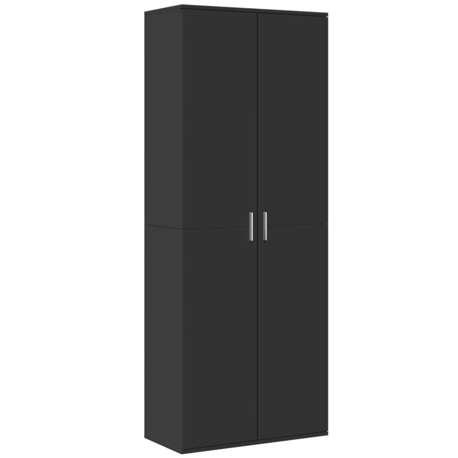 vidaXL Highboard Schwarz 70x35x180 cm Holzwerkstoff 3276659 günstig online kaufen