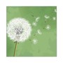 Weißer Schlüsselkasten mit Pusteblumen Motiv, beschreibbar und magnetisch, 30x30cm.