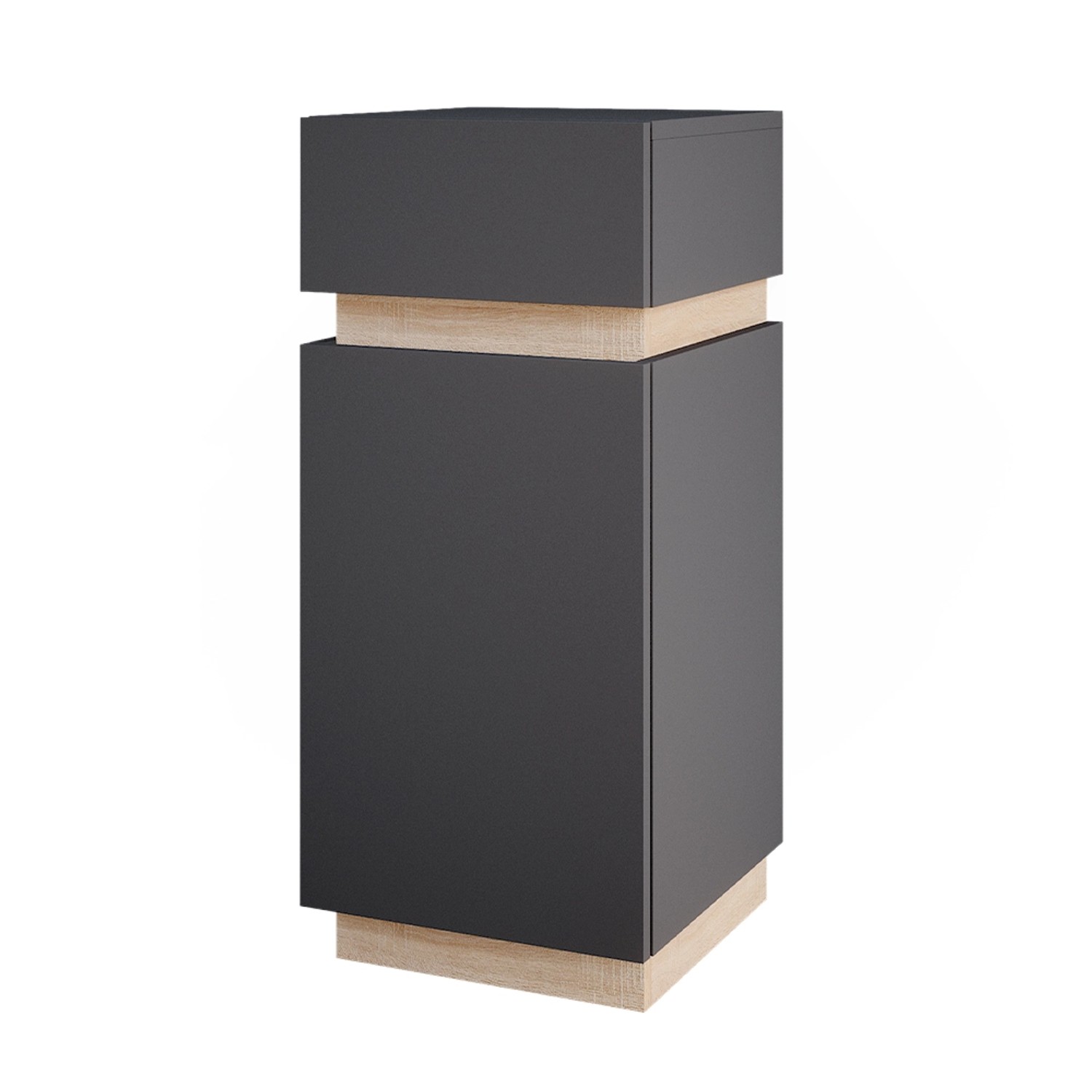 Thumbnail - Vicco Midischrank Gloria Anthrazit/Sonoma 33 x 76 cm mit Tür und Schublade