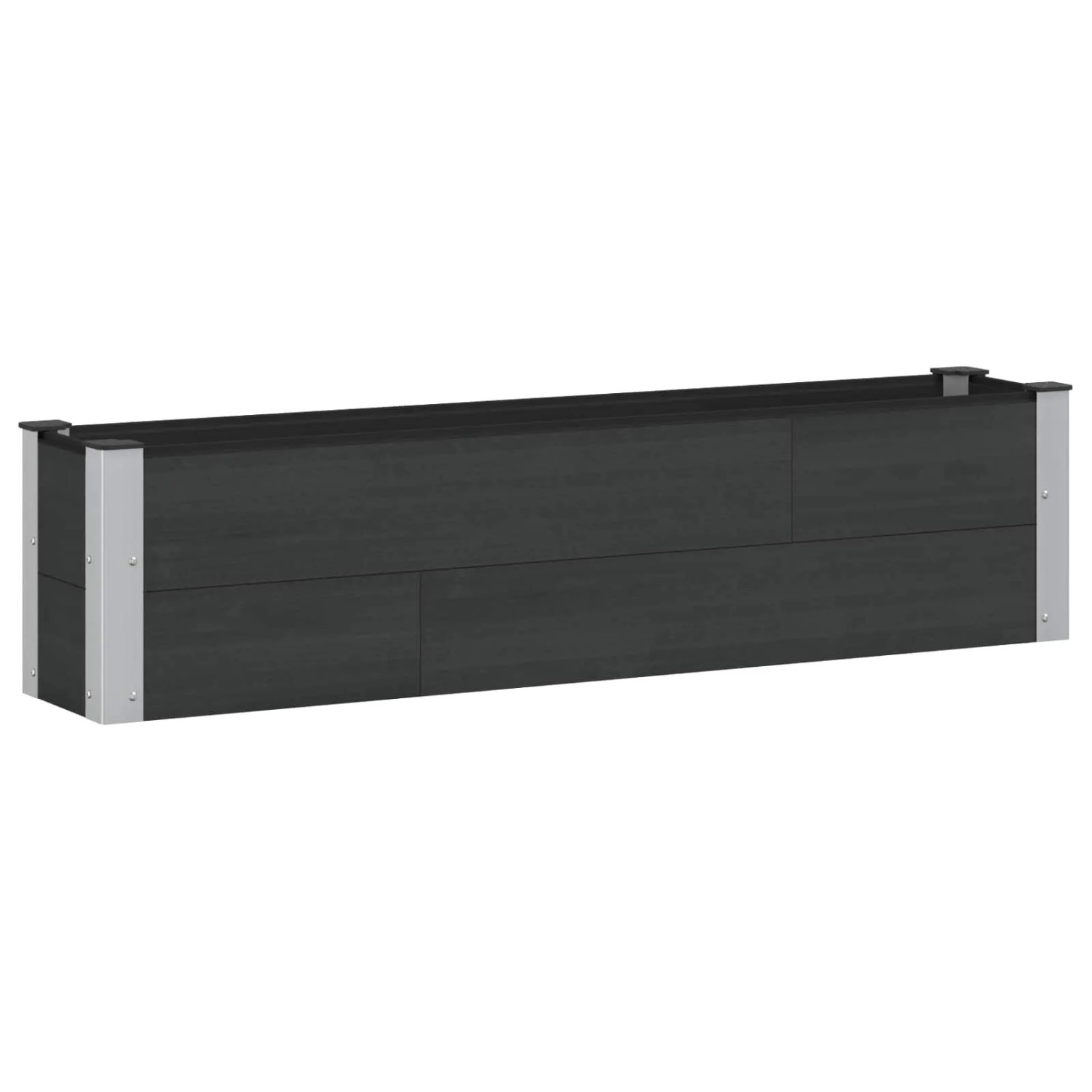 vidaXL Hochbeet Schwarz 150 x 30 x 36 cm 42039036