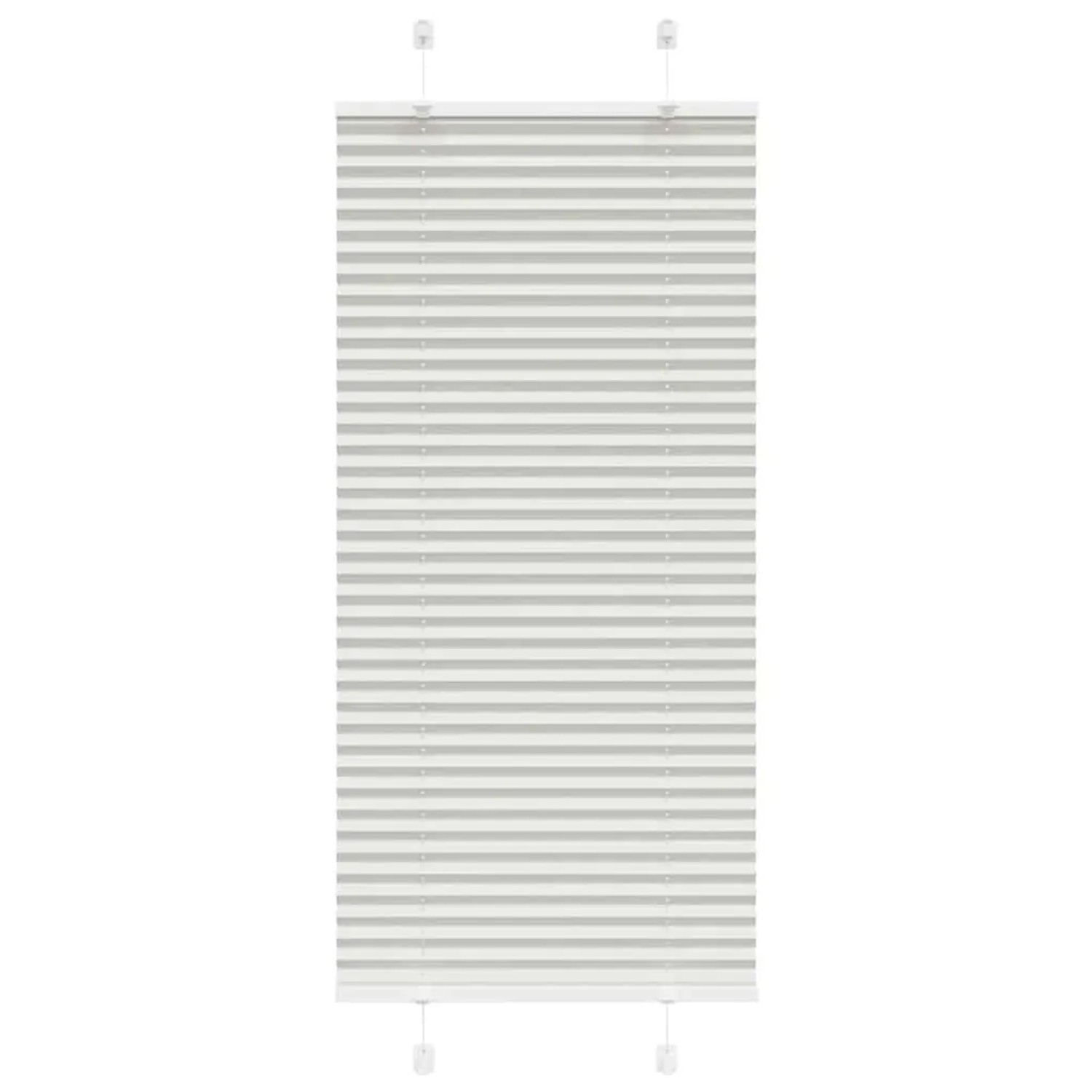 vidaXL Plissee Hellgrau 55x100 cm Stoffbreite 54,4 cm Polyester 4015321