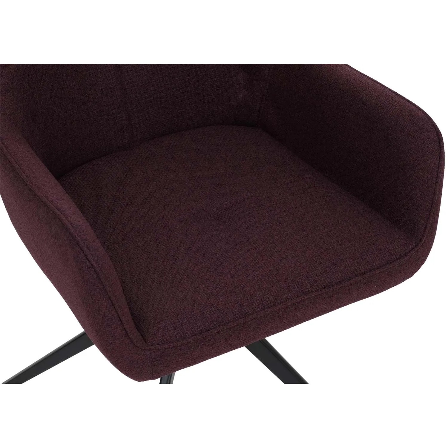 CHEFGASTRO Esszimmerstuhl 2er-Set 80x53x59cm Sitzhöhe 41cm Stoff/Textil Bordeaux_5