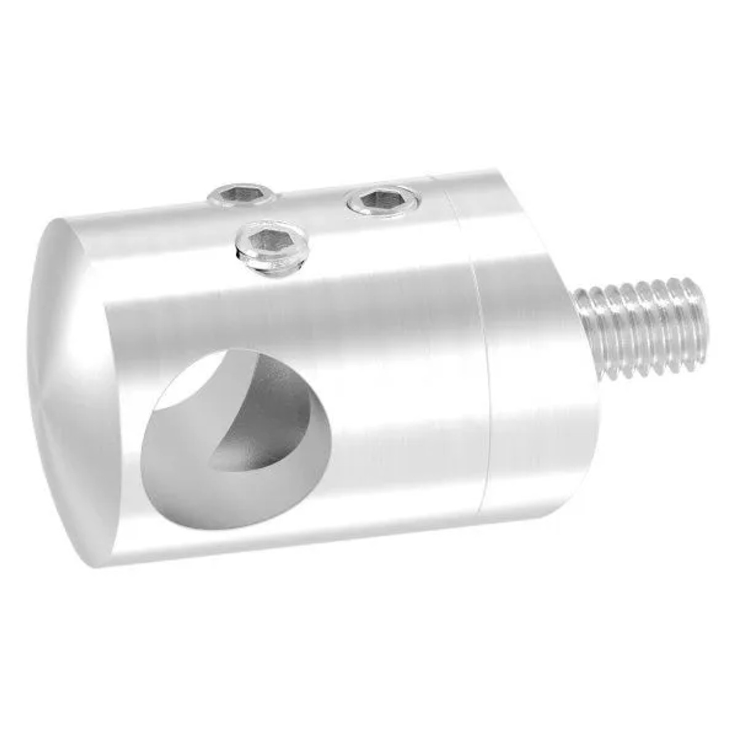 FeNau Querstabhalter V2A Für Rohr 42,4 mm & Stab 12 mm Geschliffen