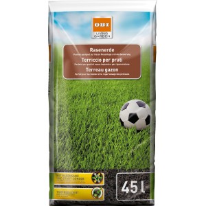 Palette OBI Rasenerde (36x45L) für Rasen-Neuanlage & Reparatur. Torfreduziert, mit Rasensand.