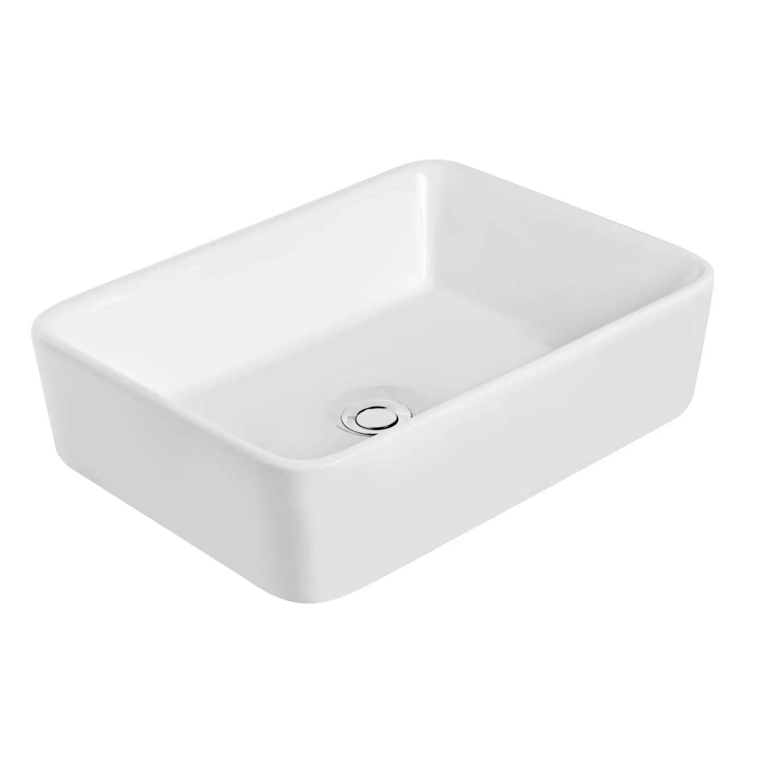 Kerra Aufsatzwaschbecken KR-182 Weiß Glänzend