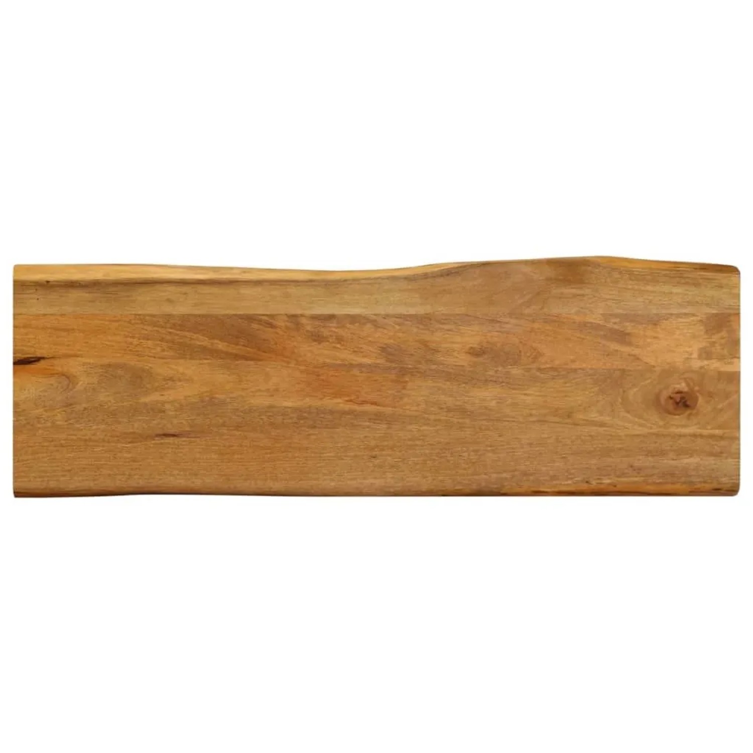 vidaXL Tischplatte mit Baumkante 120x40x2,5 cm Massivholz Mango 370758