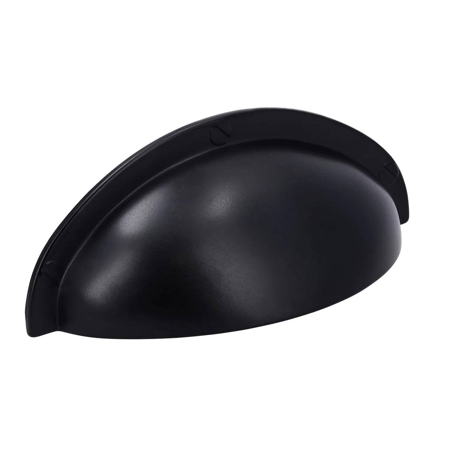 Muschelgriff Alu Schwarz Inline Oval