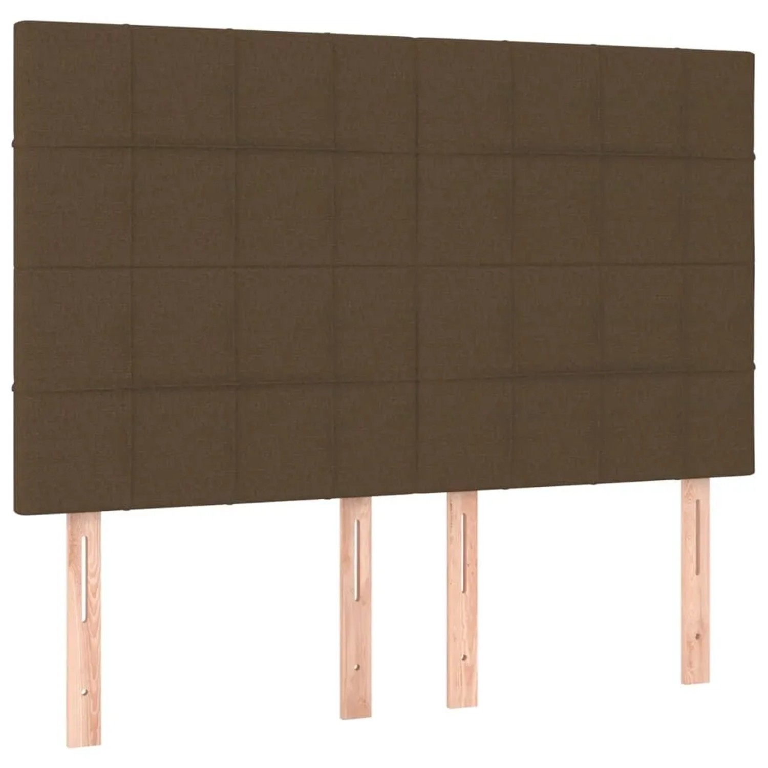 vidaXL Kopfteil Dunkelbraun 144x5x118/128 cm Stoff 3116333
